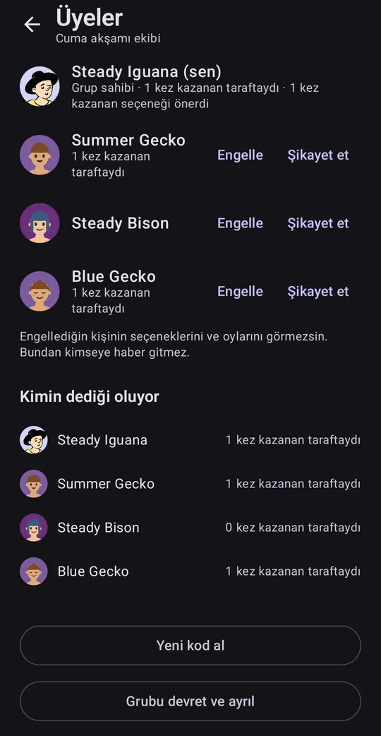 Pickle: Grup Oylaması ve Anket, Google Play'de ekran 4